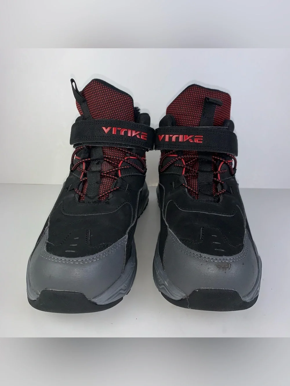 Vitike Kids Boy Graphic Trim Winter Boot,Black size 38 EU/6 US